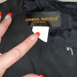 Black an blue floral maxi dress